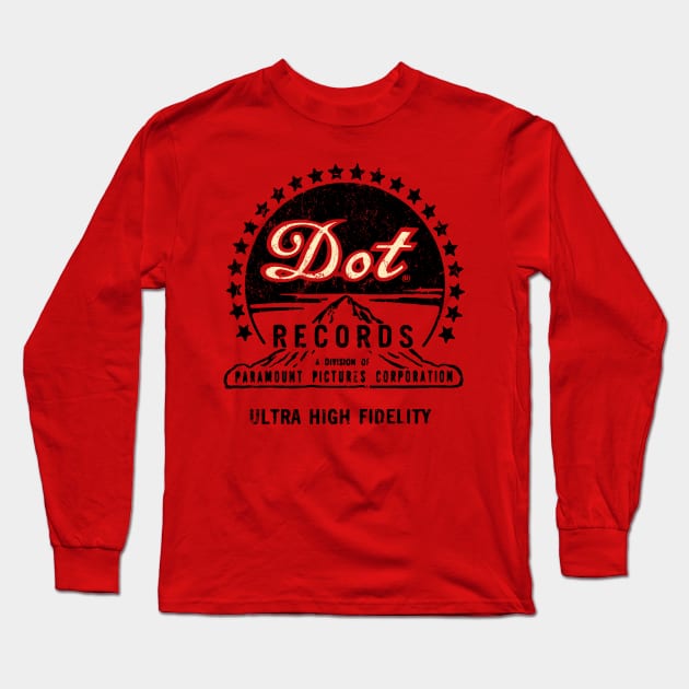 Dot Records Long Sleeve T-Shirt by MindsparkCreative